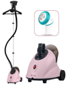 SALAV SALAV GARMENT STEAMER WITH 3PC DECALCIFIER PACKETS AND RECHARGEABLE LINT REMOVER SET