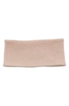 Portolano Honeycomb Stitch Cashmere Headband In Rose Quartz