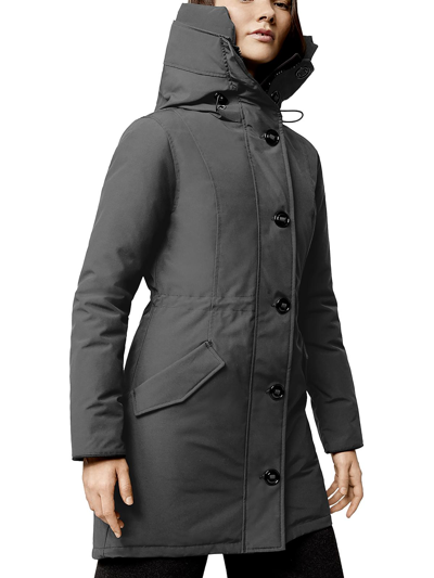 Canada Goose Rossclair Water Resistant 625 Fill Power Down Parka In Black