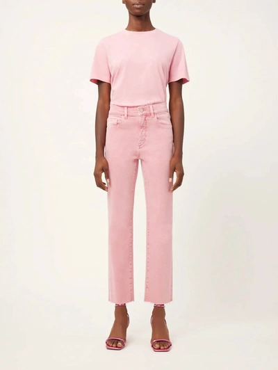 Dl1961 - Women's Patti High Rise Straight Vintage Jean In Flamingo In Pink