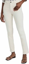 Ag Mari Straight Leg Jeans In White Cream In Multi
