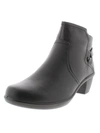 Easy Street Dawnta Womens Faux Leather Heels Booties In Grey