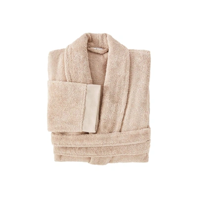 Frette Eternity Bathrobe In Beige