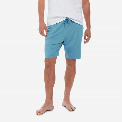 Derek Rose Mens Blue Basel Drawstring-waistband Stretch-modal Pyjama Shorts