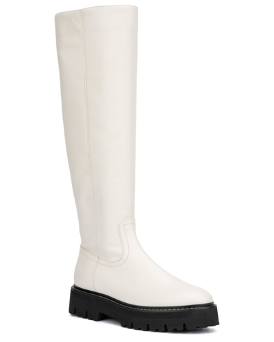 Aquatalia Scilla Weatherproof Leather Boot In White