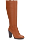 KENNETH COLE NEW YORK JUSTIN 2.0 PG WOMENS LEATHER TALL KNEE-HIGH BOOTS