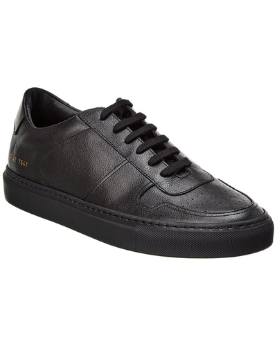Common Projects Bball Leather Trainer In Black