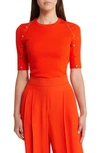 Hugo Boss Famistosa Wool-blend Sweater In Orange