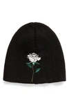 Undercover Rose Patch Beanie In Black