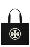 Tory Burch Ella Canvas Tote In Black