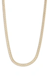 ARGENTO VIVO STERLING SILVER TEXTURED SNAKE CHAIN NECKLACE