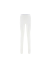 Ferragamo High-rise Midweight Denim Straight-leg Pants In White