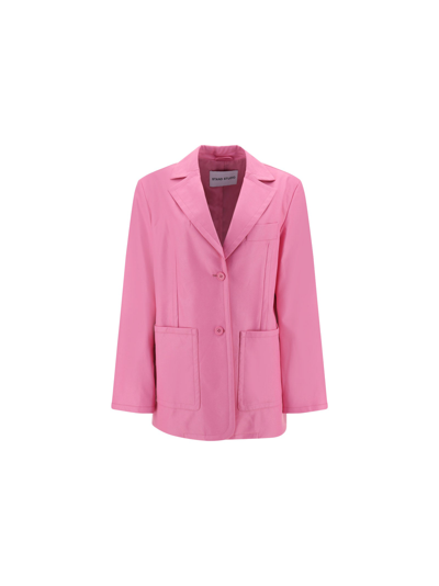 Stand Studio Keeva Blazer Jacket In Pink