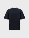 Balenciaga Women's Care Label T-shirt Medium Fit In Black