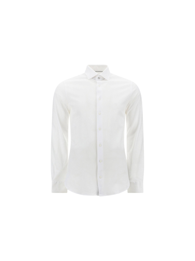 Michael Kors Shirt In Stretch Cotton In White