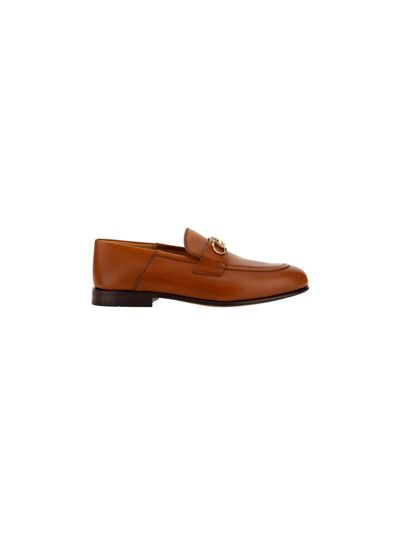 Ferragamo Ottone Leather Loafer In Black