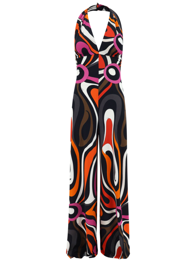 Emilio Pucci Marmo Jumpsuit Jewelry Multicolor