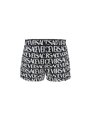 Versace Monogram Printed Nylon Swim Shorts In Multicolor