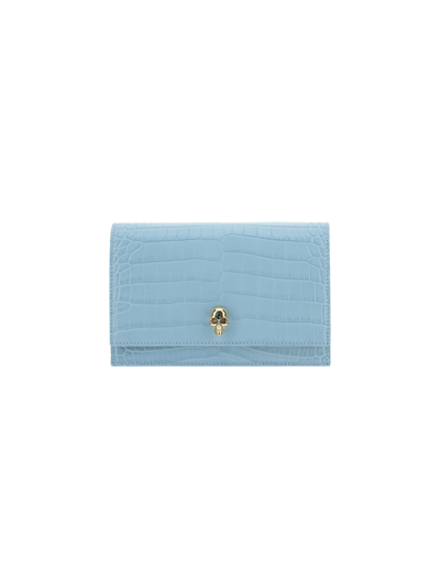 Alexander Mcqueen Mini Bag  Woman Color Sky Blue In Multicolor