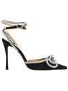 Mach&mach Logo High Heels In Black