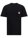 Carhartt Logo-patch Organic Cotton T-shirt In Black