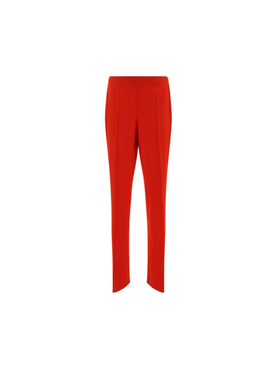 Ferragamo Trousers In Red