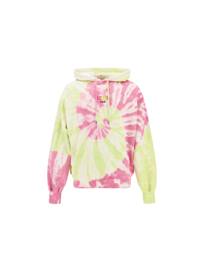 Gcds Tie-dye Print Logo Hoodie In Multicolor