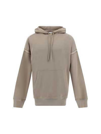 Helmut Lang Logo Embroidered Drawstring Hoodie In Multicolor