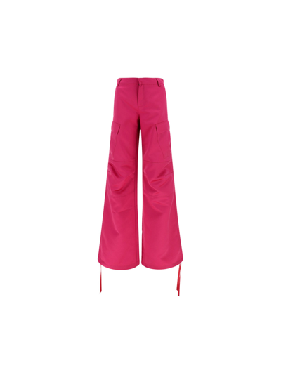 The Andamane Lizzo Cargo Pants In Hot Pink