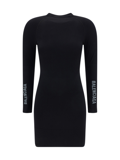 Balenciaga Energy Accumulator Dress In Black