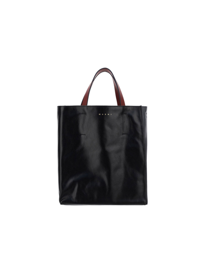 Marni Shopping Bag In Black