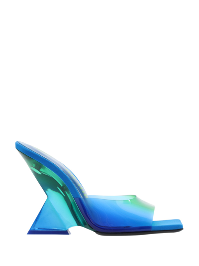 Attico Cheope Pvc Mules In Blue