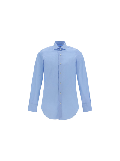 Finamore 1925 Milano Zante Shirt In Multicolor