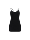 Heron Preston Black Solid Mini Dress In Black
