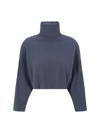 Brunello Cucinelli Turtleneck Sweater Women In Multicolor