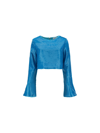 GANNI TOP GANNI CLOTHING BLUE