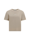 Acne Studios Cotton T-shirt In Beige