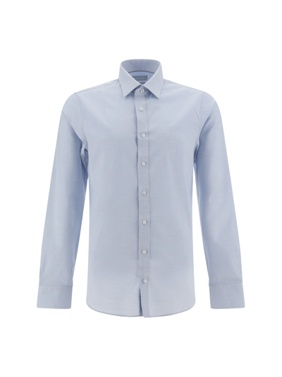 Michael Kors Dobby Business Shirt In Blue