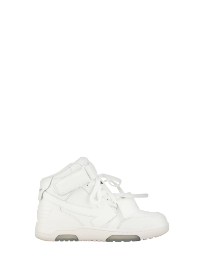 Off-white Out Of Office Mid-top Calf Leather Sneakers