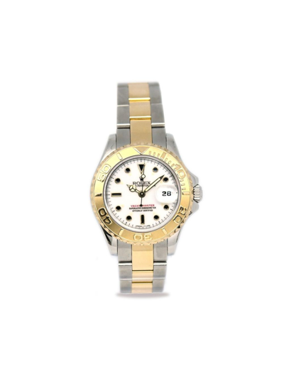 Pre-owned Rolex 1997  Yacht-master 29mm In Gold