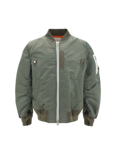 Sacai Khaki Padded Bomber Jacket