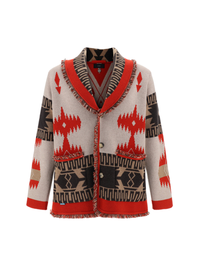 Alanui Icon Jacquard Cardigan In Multi