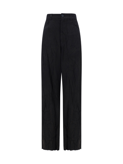 Balenciaga Black Cotton Cargo Trouser