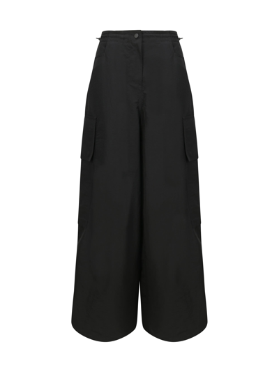 Palm Angels Cargo Pants In Black