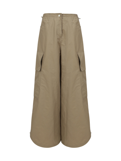 Palm Angels Cargo Pants In Beige