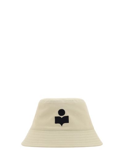 Isabel Marant Ivory Cotton Haley Bucket Hat In Neutral