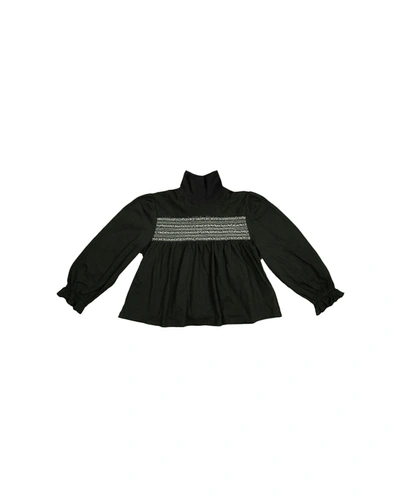 Batsheva Babies' Frankie Blouse In Black