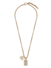 DOLCE & GABBANA LOGO-LETTERING CHAIN-LINK DETAILING NECKLACE