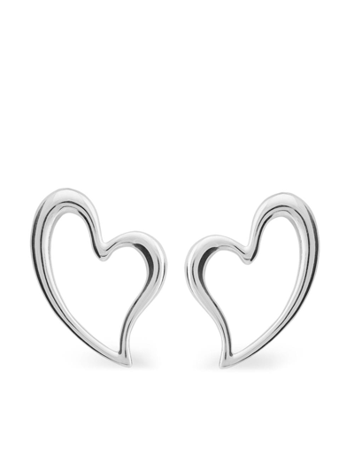 Tane México 1942 Heart Water Drop Sterling-silver Earrings