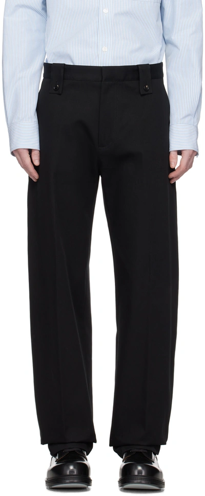 Bottega Veneta Black Three-pocket Trousers In 1000-black